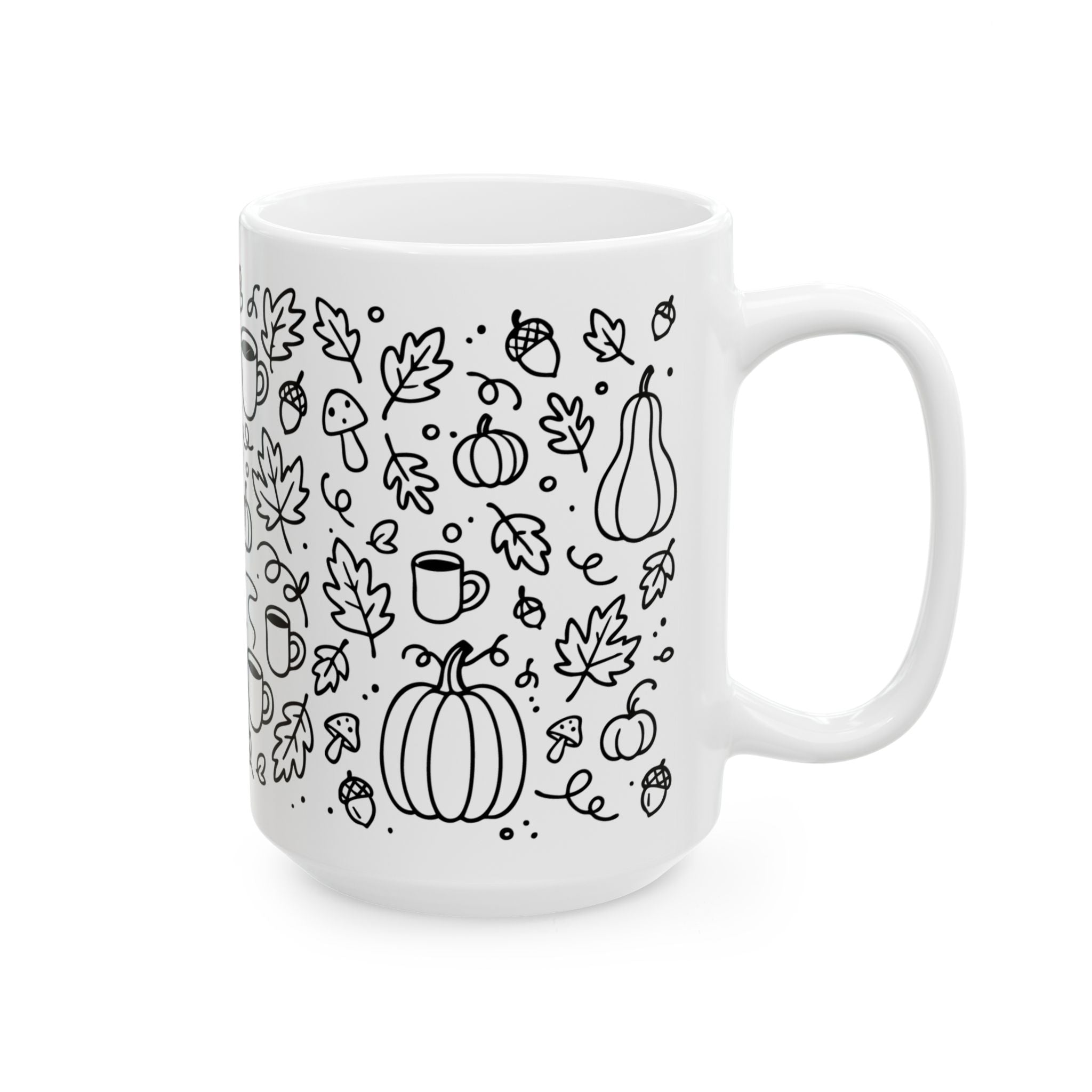 Celebrate Autumn with All the Fall Things Ceramic Mug