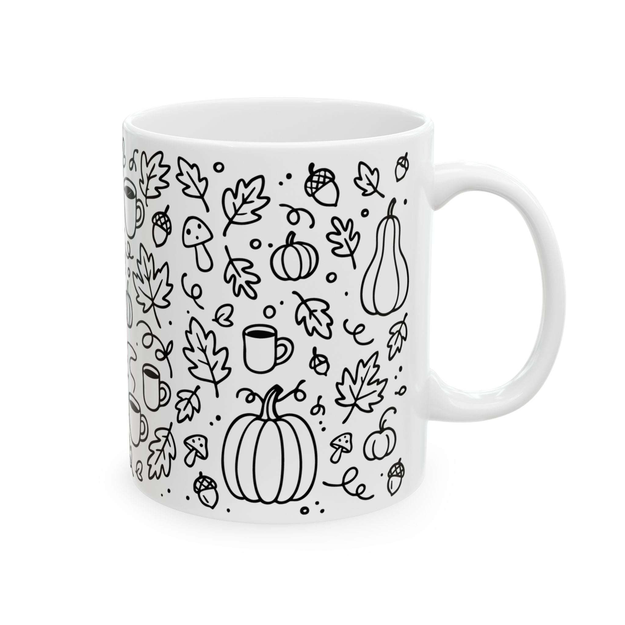 Celebrate Autumn with All the Fall Things Ceramic Mug