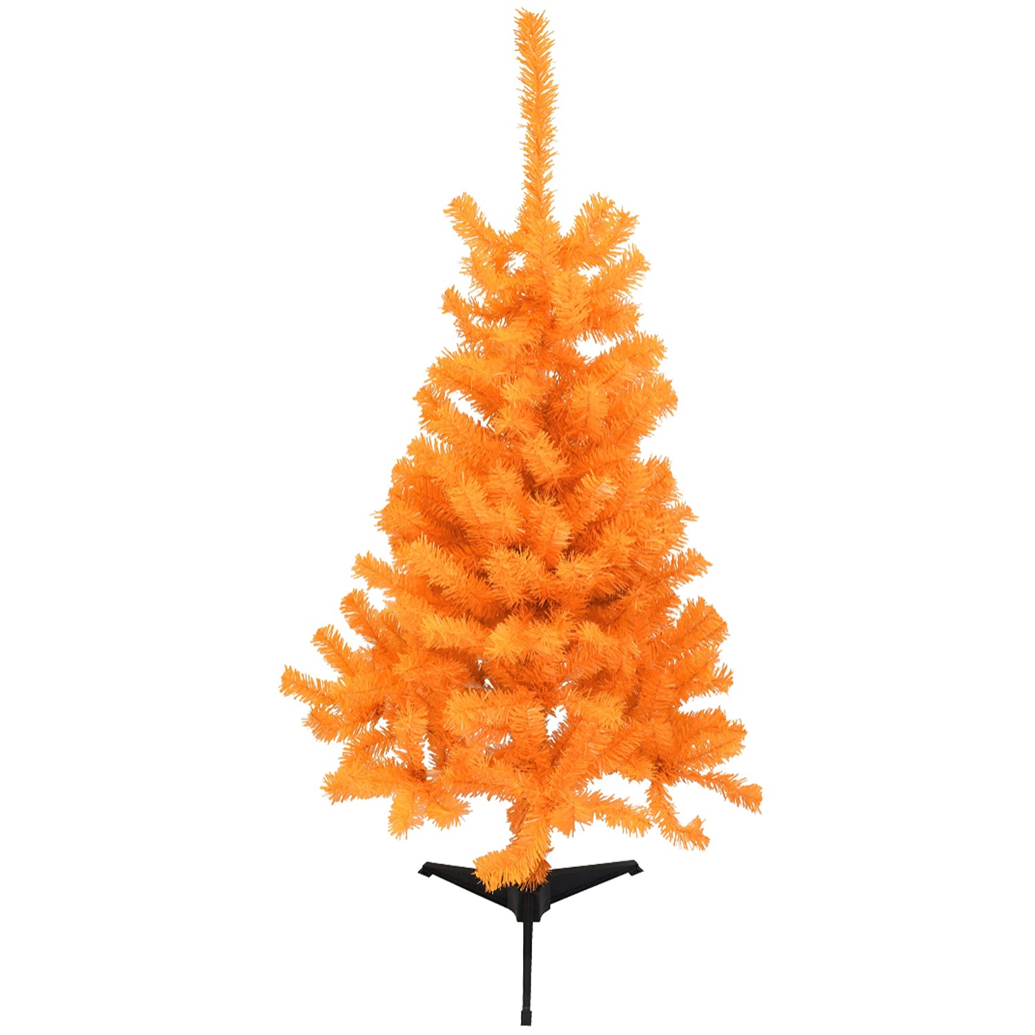 4 Foot Orange Christmas Tree / Halloween Tree