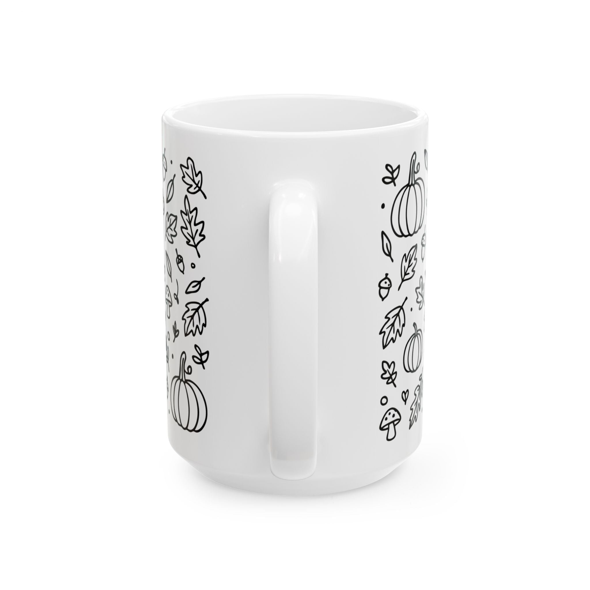 Fall-Themed Ceramic Mug: Cozy Autumn Coffee Cup