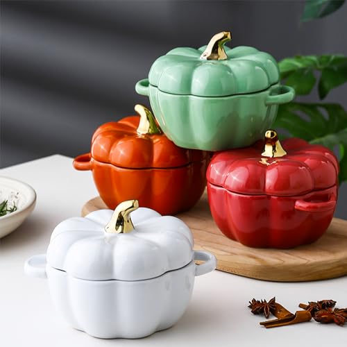 pumpkin shaped bakeware available in multiple colors