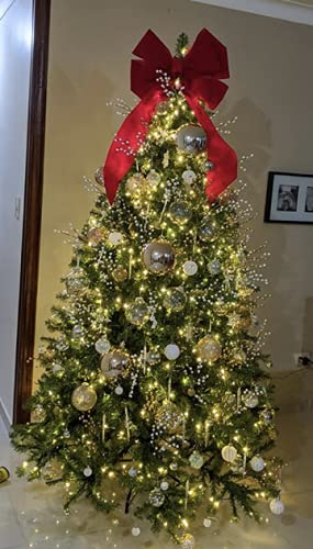 Red Bow Christmas Tree topper