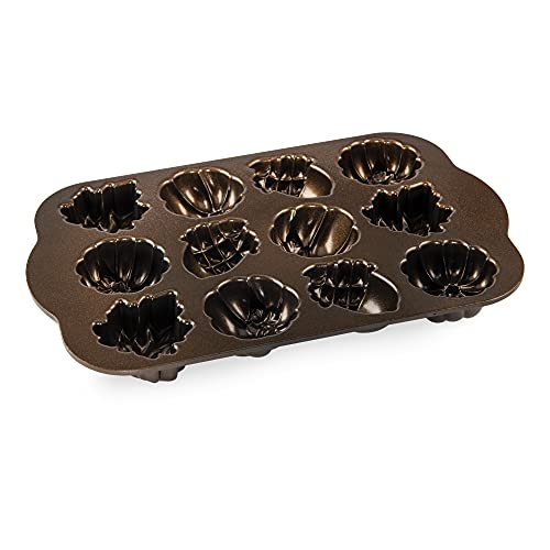 Leaf and acorn shaped mini cake pan