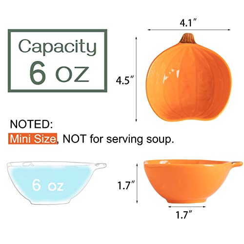 small pumpkin bowl sizes