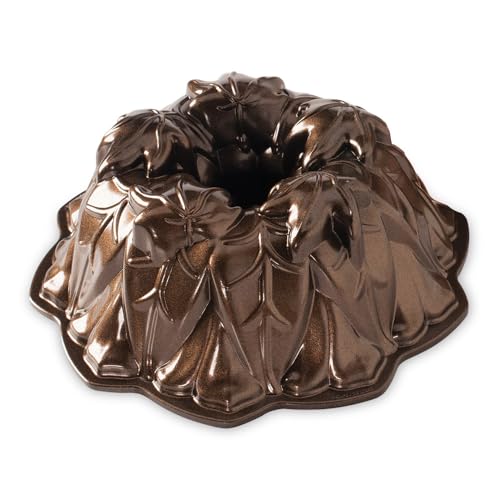 Bronze fall Bundt pan for fall baking