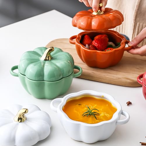 fall baking accessories - pumpkin shaped Dutch oven - available in multiple colors