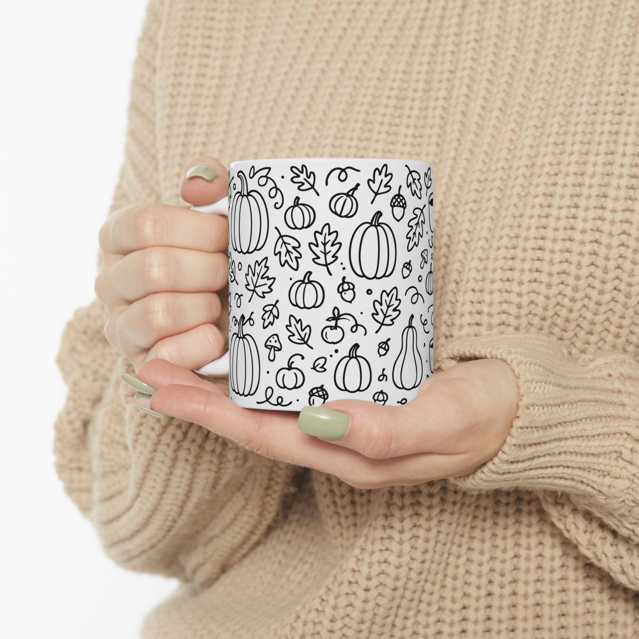 Celebrate Autumn with All the Fall Things Ceramic Mug