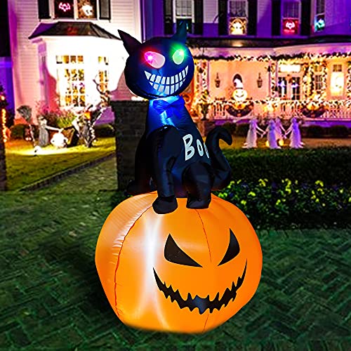 Halloween black cat inflatable decoration