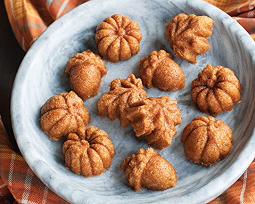 pumpkins, leaves, acorns fall mini cakes pan