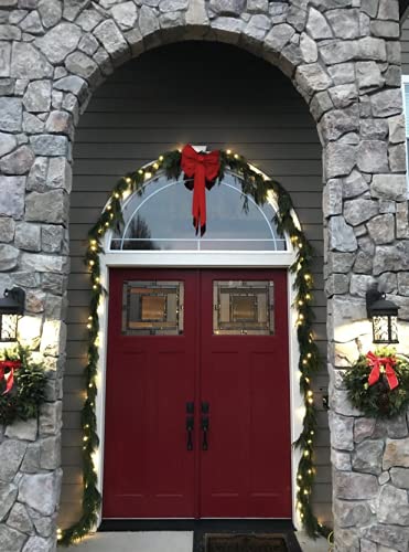 doorway red bow Christmas