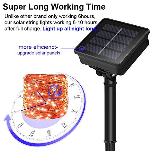 8-10 hour solar string lights