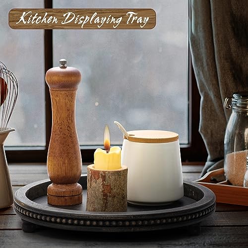 black wooden tray for kitchen decor display