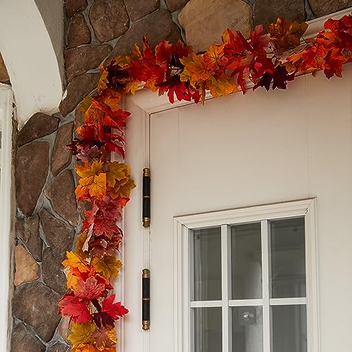 Autumn leaf garland fall decoration