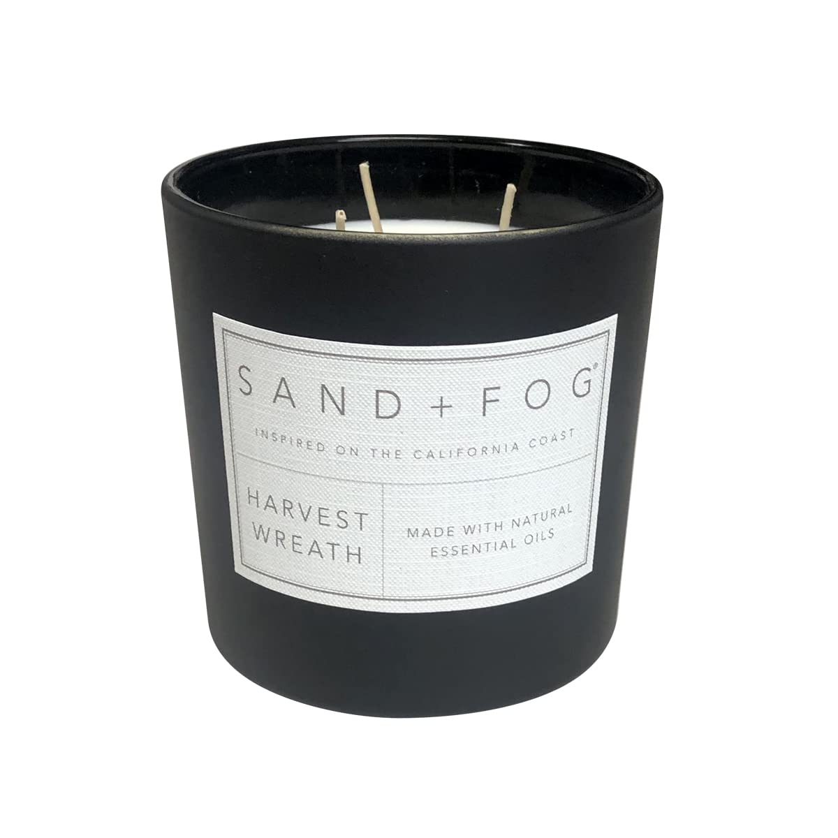 Harvest wreath fall candle