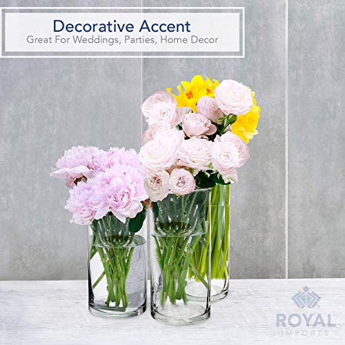 Decorative accent glass vases for candles or florals
