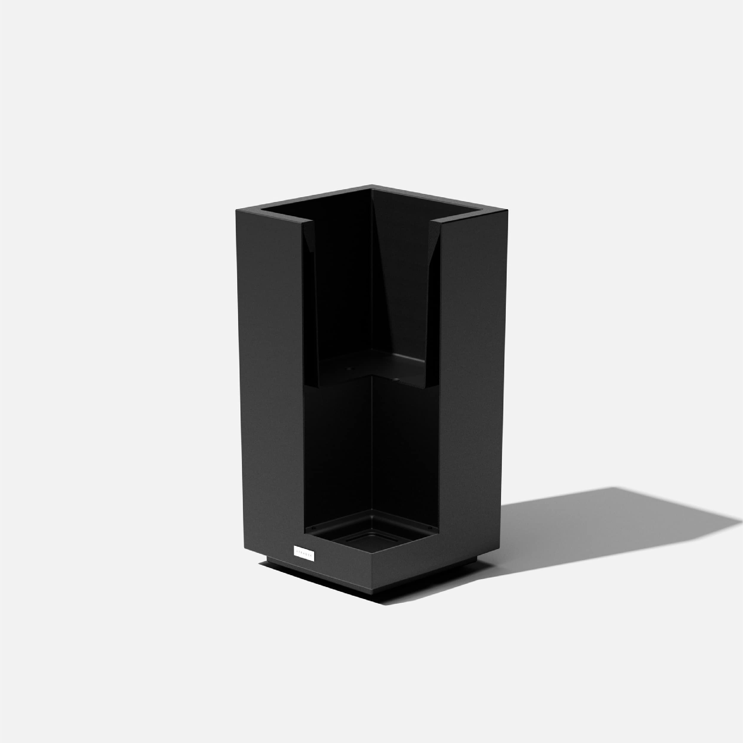 Modern square planter box