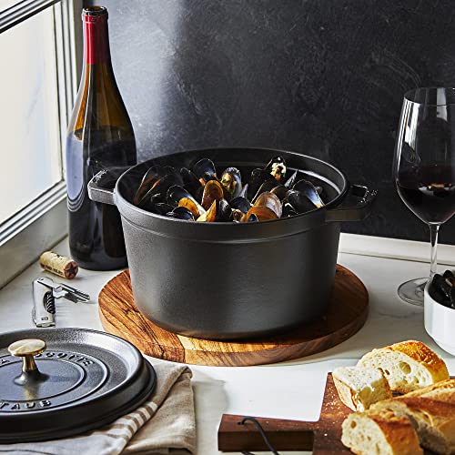 Matte Black Cast Iron Dutch Oven Pot