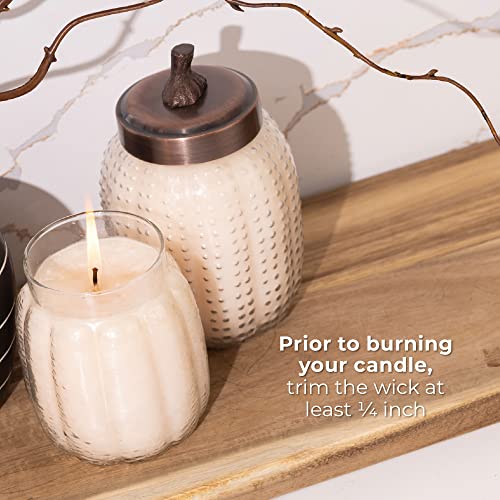 26 oz Pumpkin Jar Candle - Decorative pumpkin chata scented candle