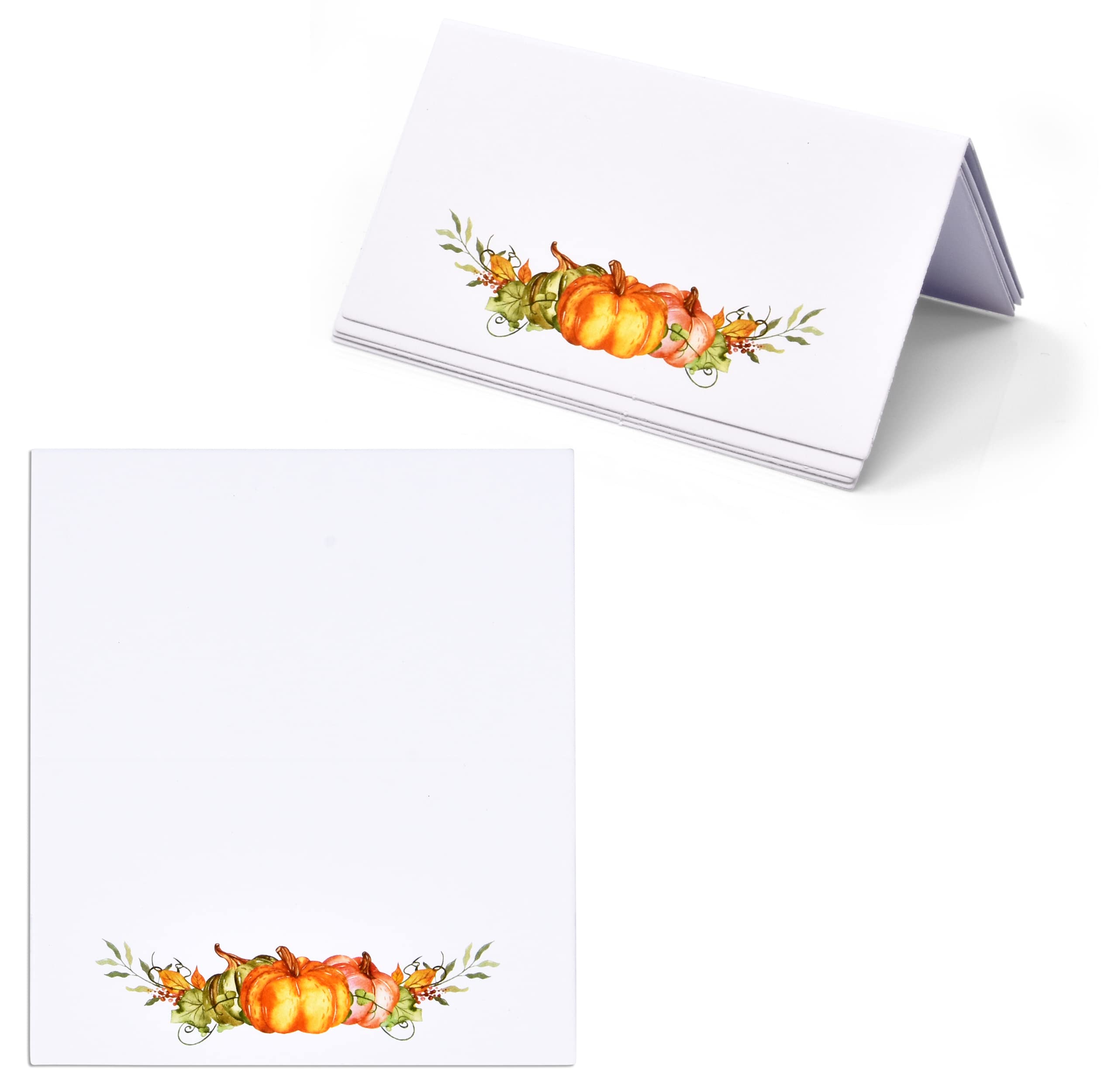 pack of pumpkin place cards