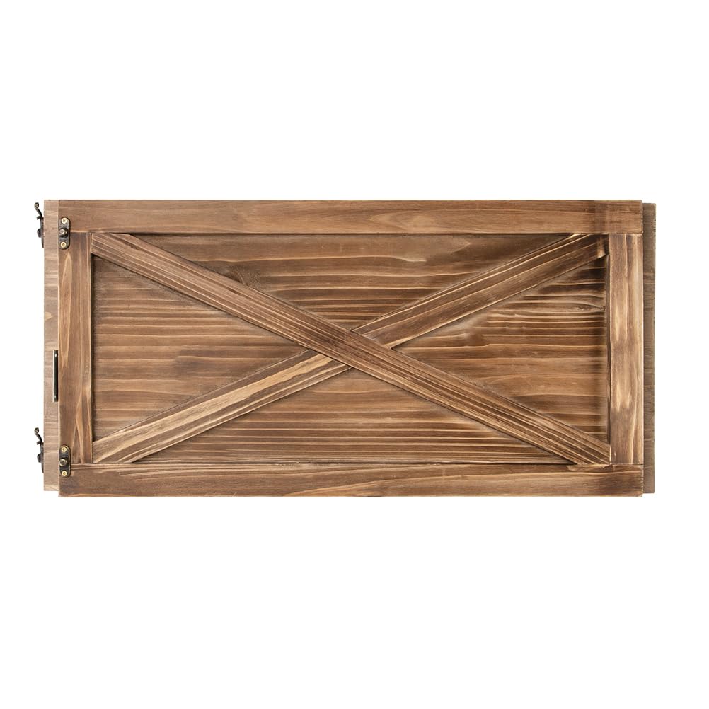 wooden tree collar with latches