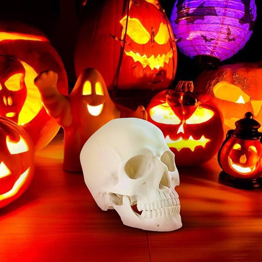 Large skull decoration for Halloween party