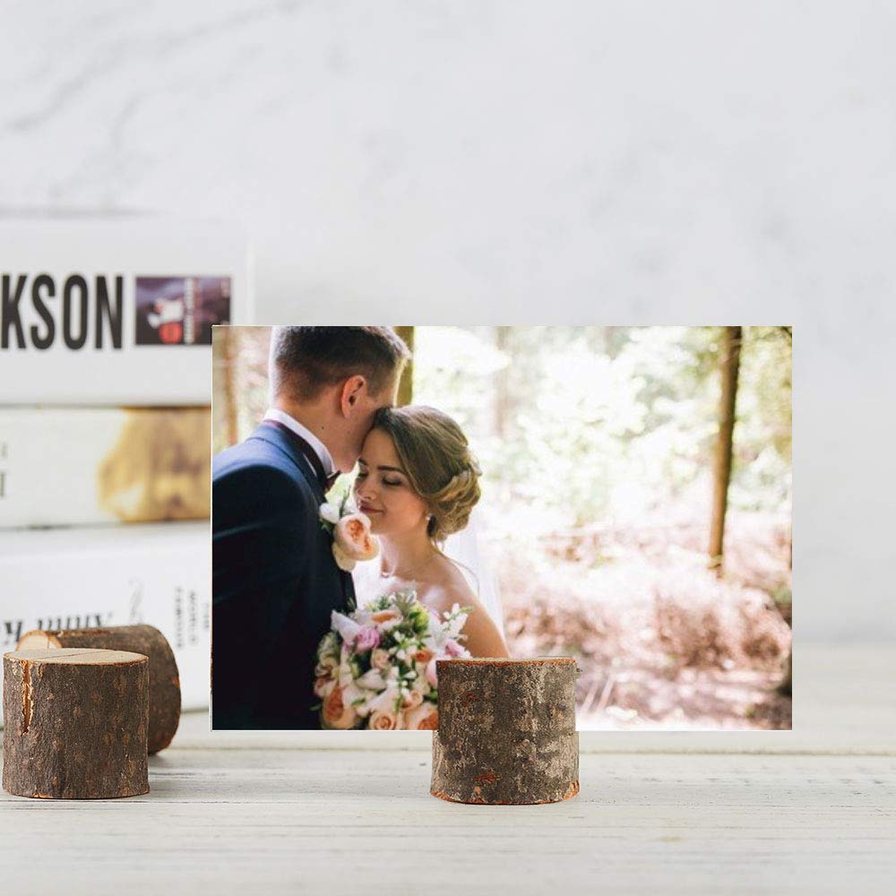 wedding photo wooden holder decor