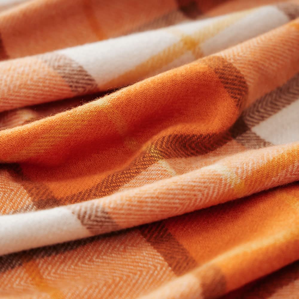 Orange plaid blanket