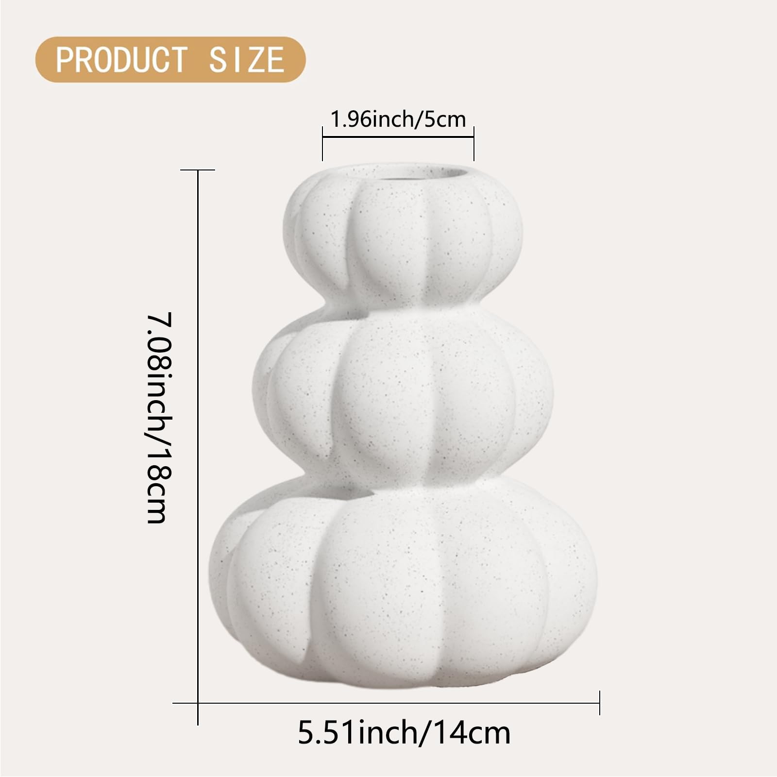 pumpkin vase size
