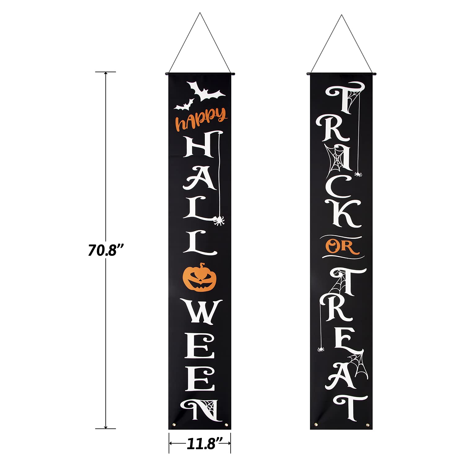Halloween outdoor banner size