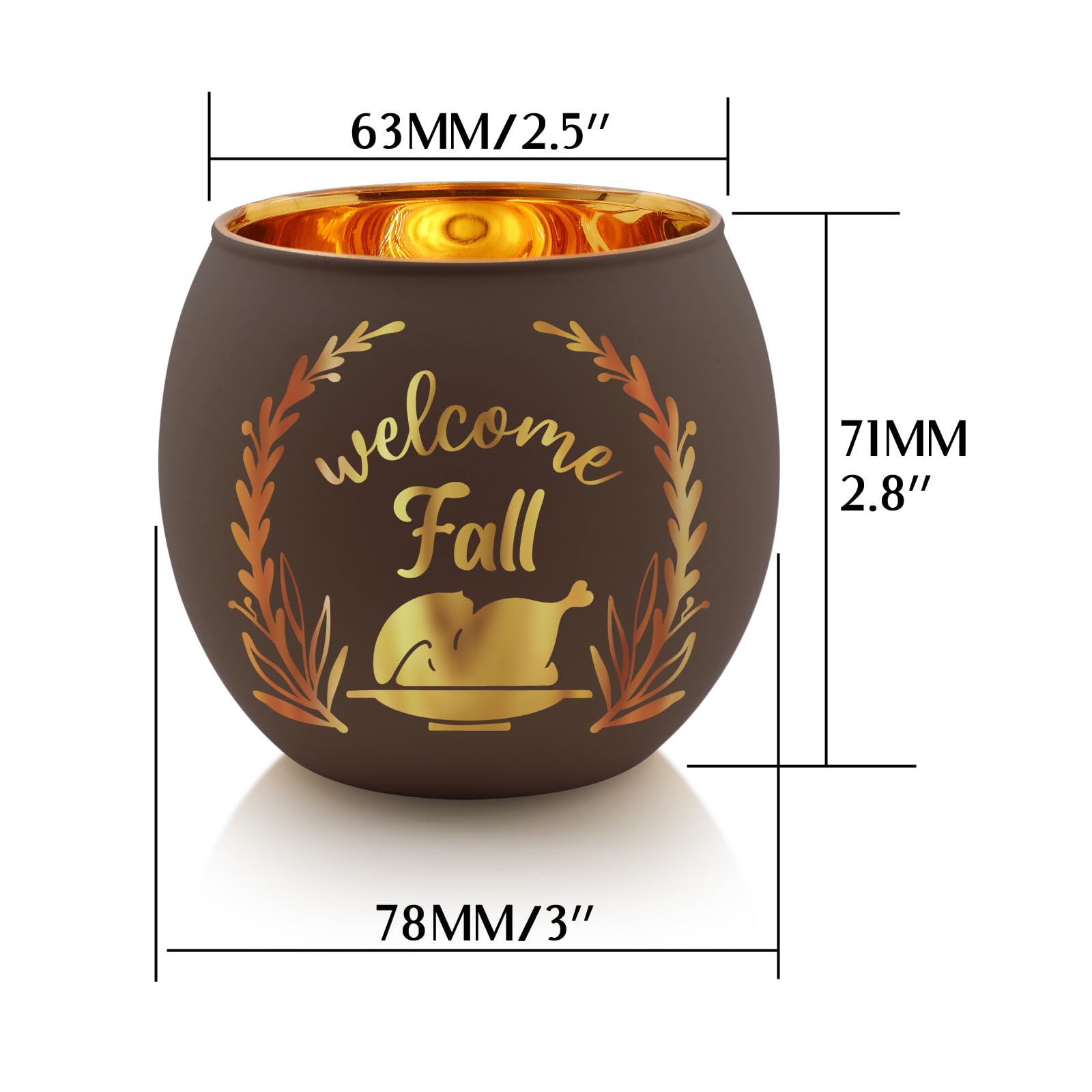 Votive candle holder size