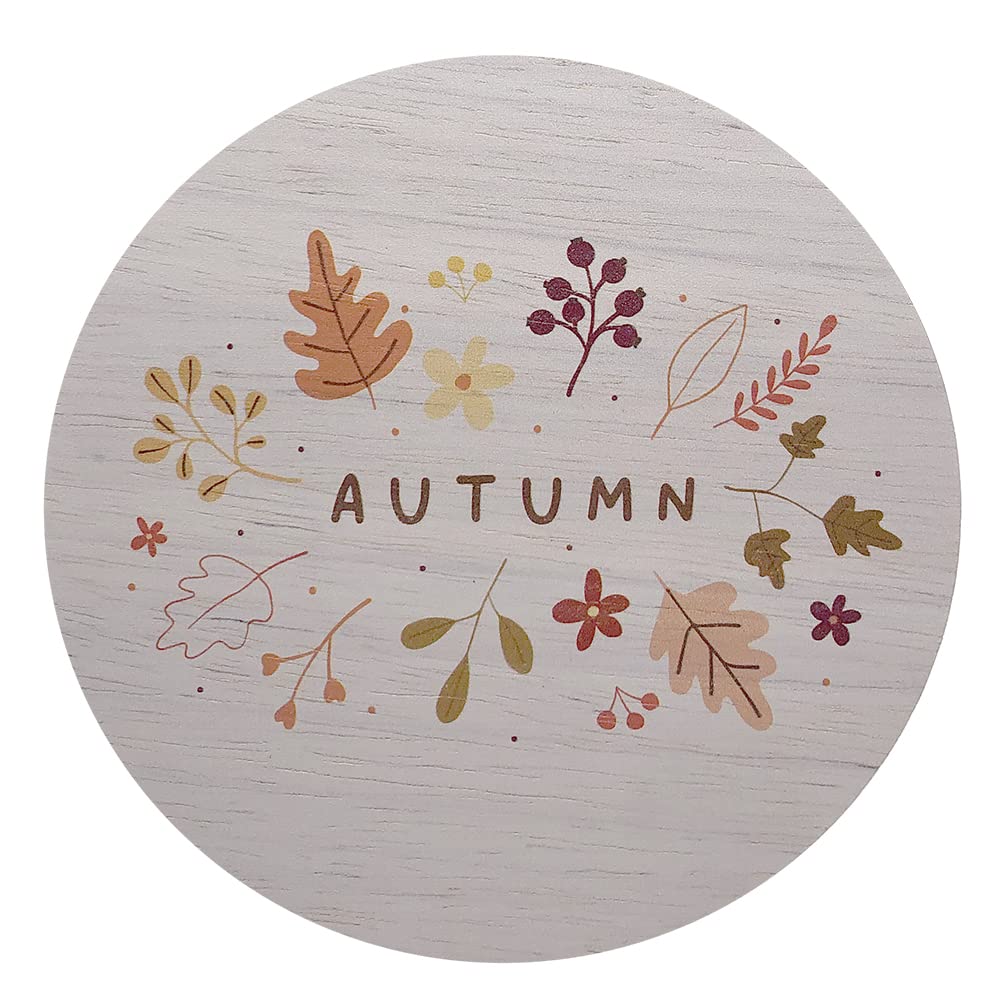 autumn decorated candle lid