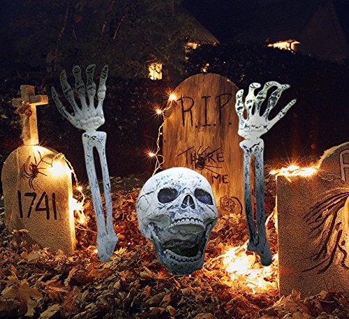 Realistic Skeleton Staked Halloween Lawn Decoration