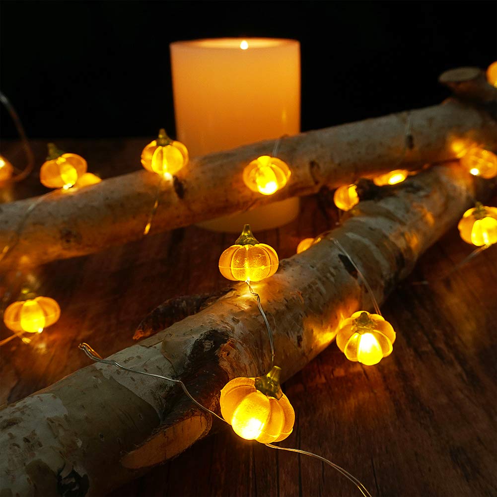 pumpkin string lights for fall