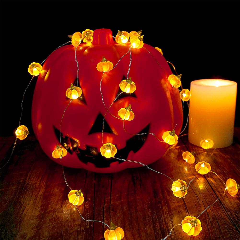 LED Pumpkin String Lights Halloween Decor