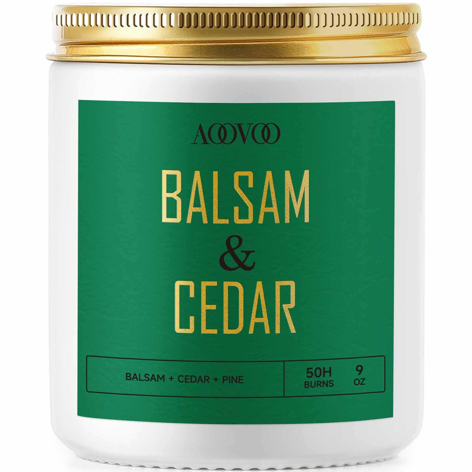9oz Balsam & Cedar Wood Wick Soy Christmas Candle