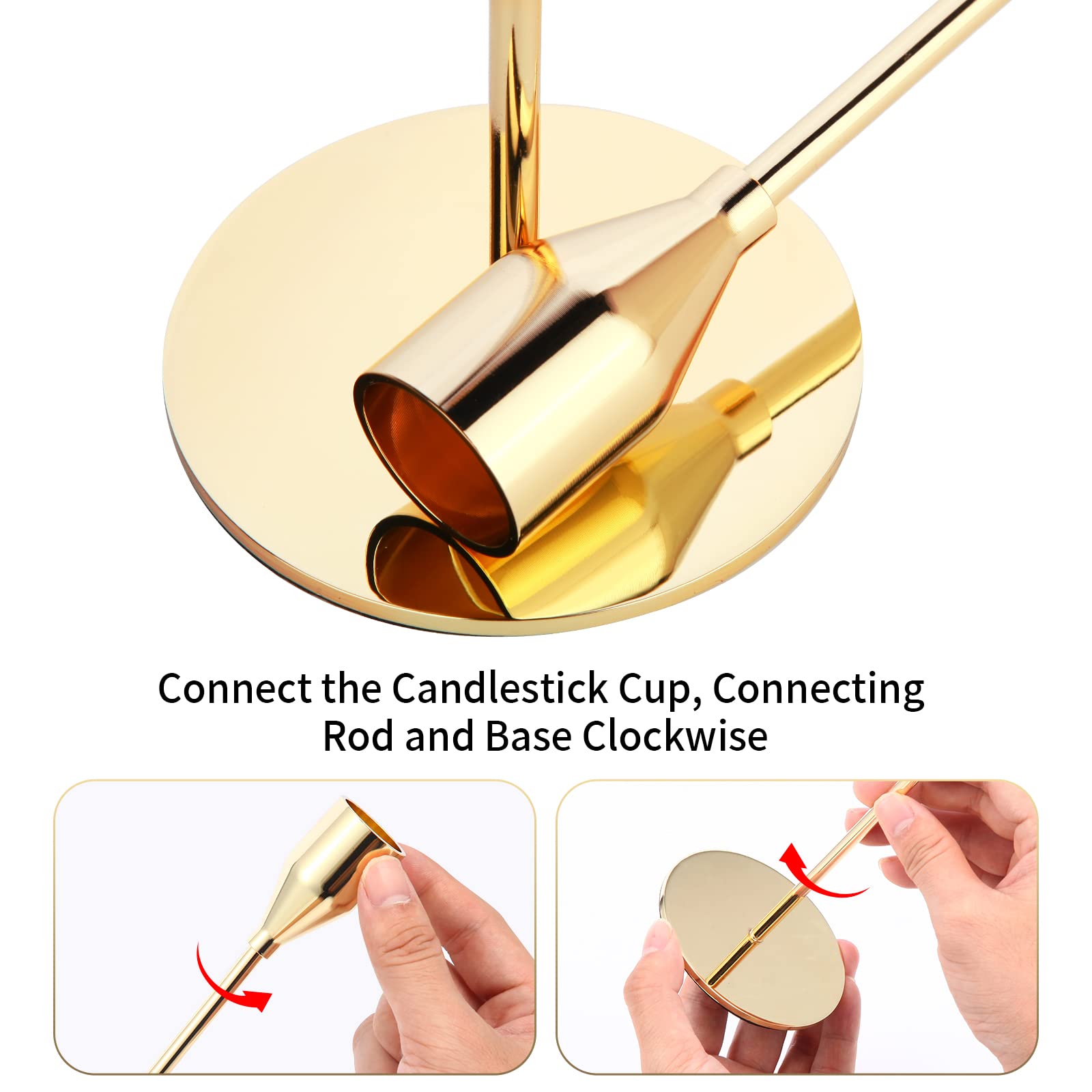 how to assemble candle holder