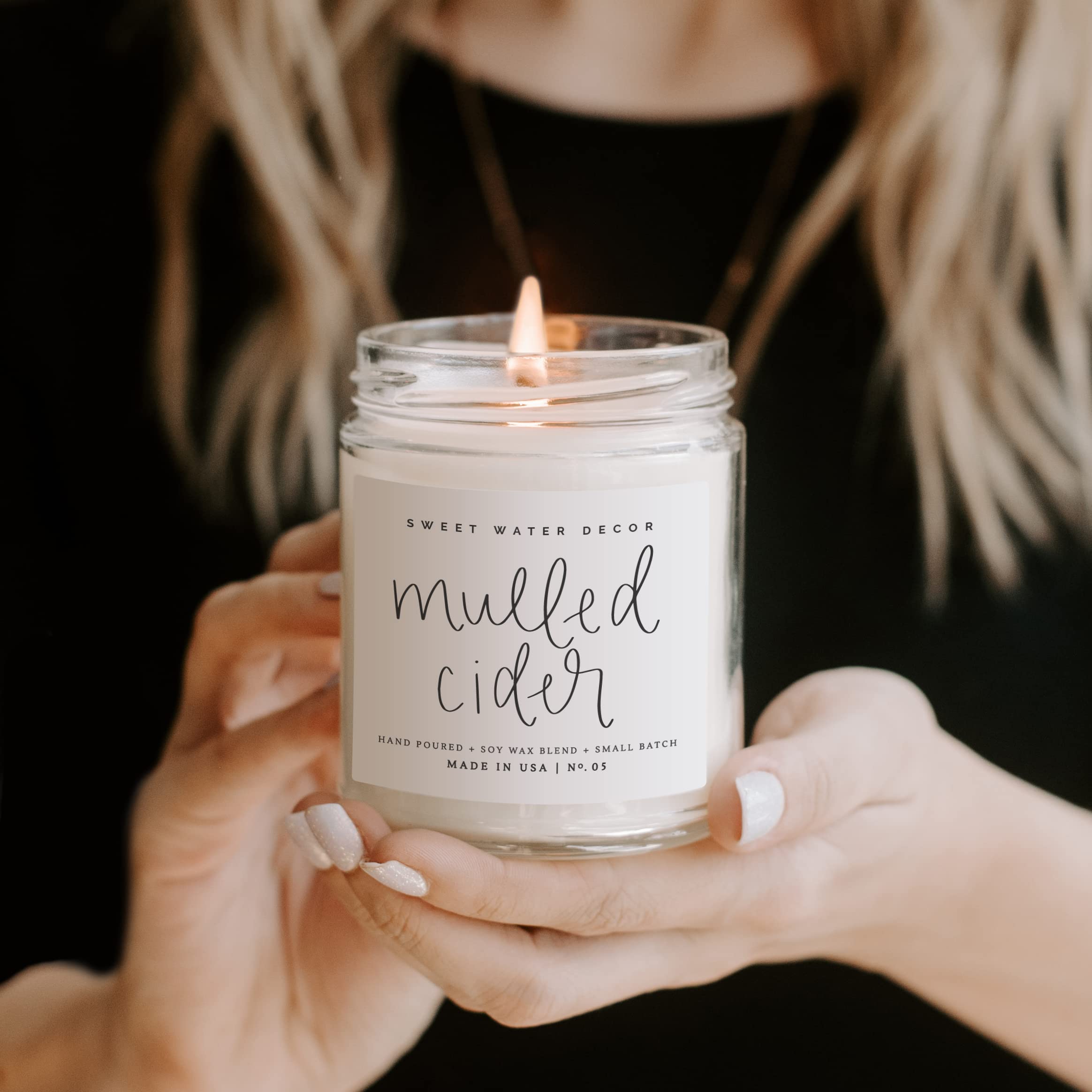 mulled cider fall candle - soy wax blend autumn candle