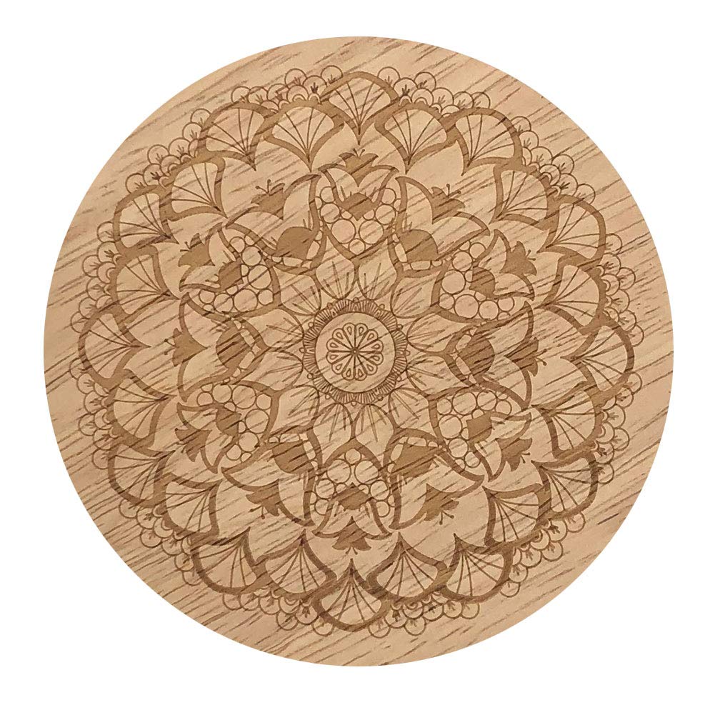 candlle with signature carved wood lid