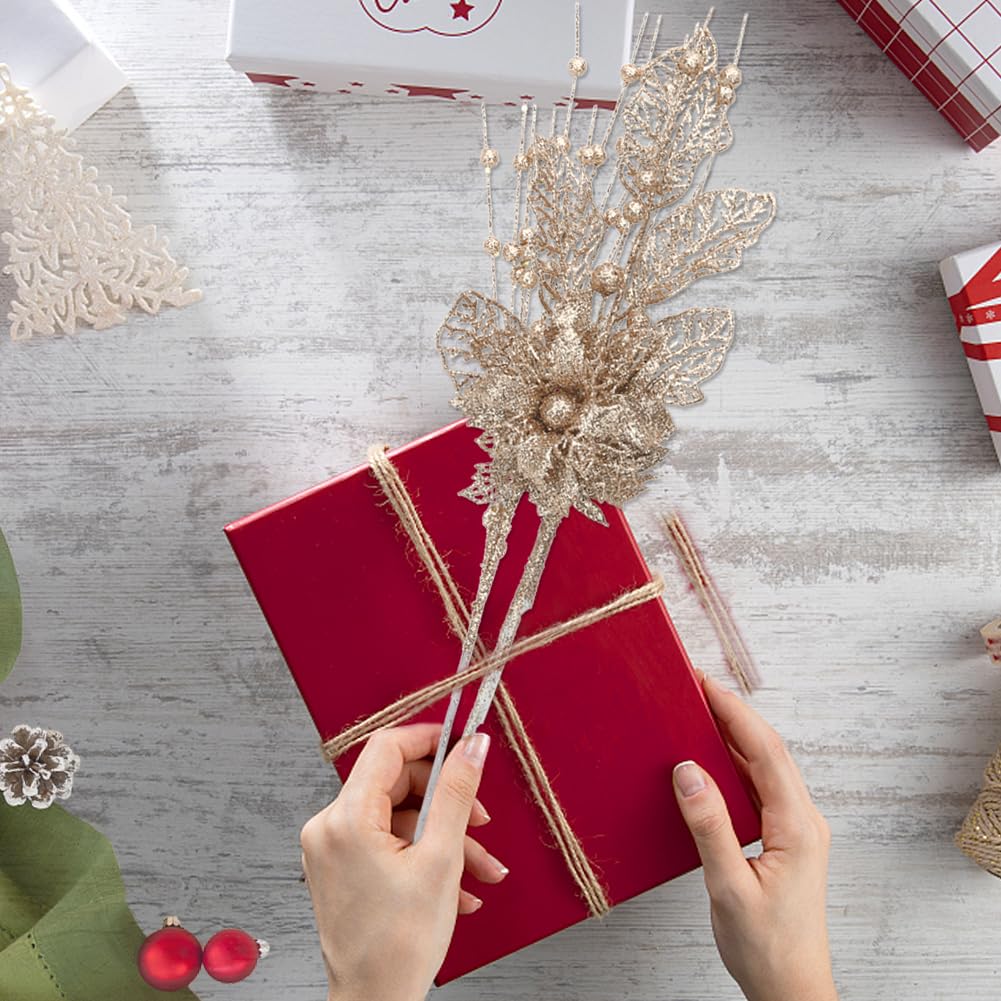 faux berry stem gift decor