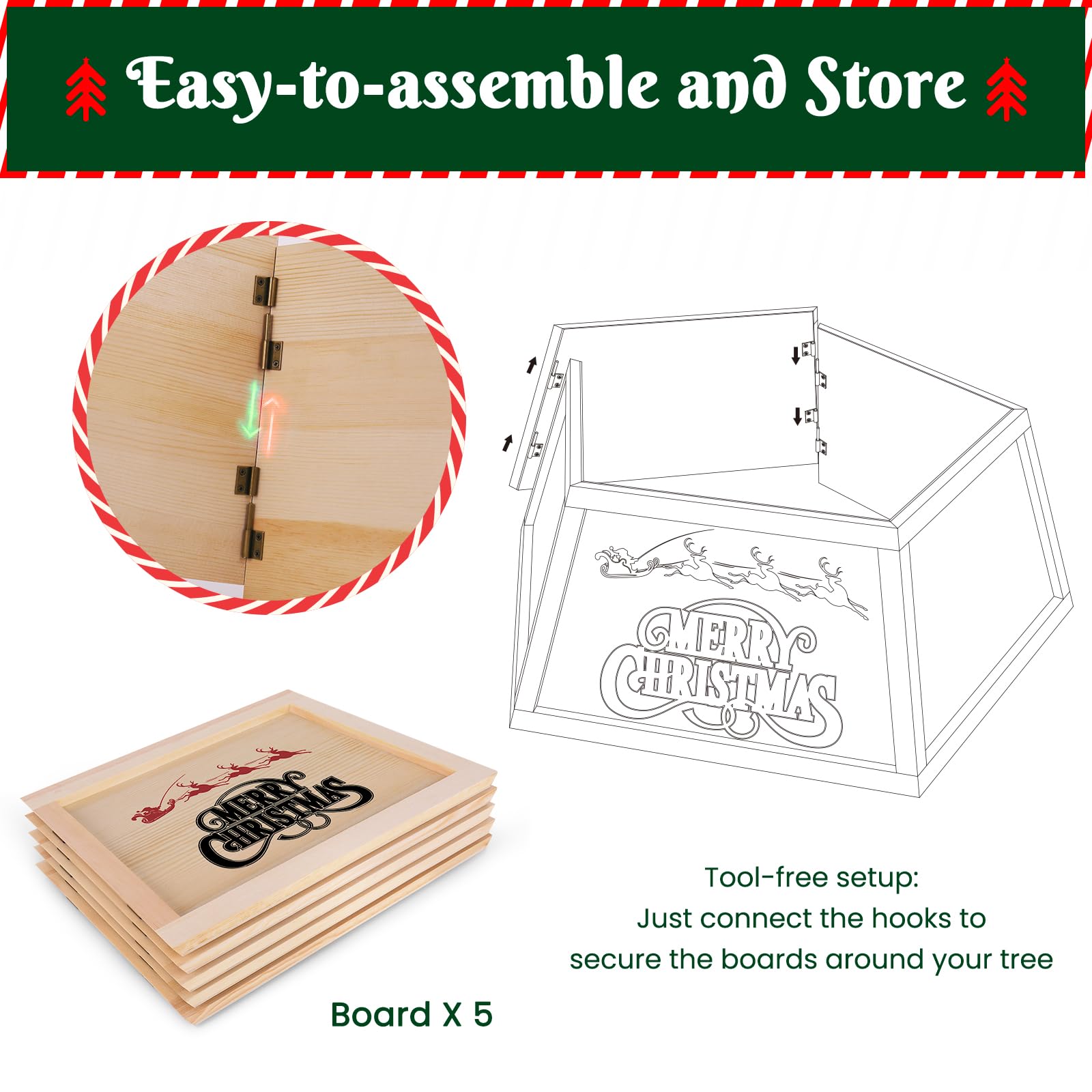 wooden tree skirt tool free setup