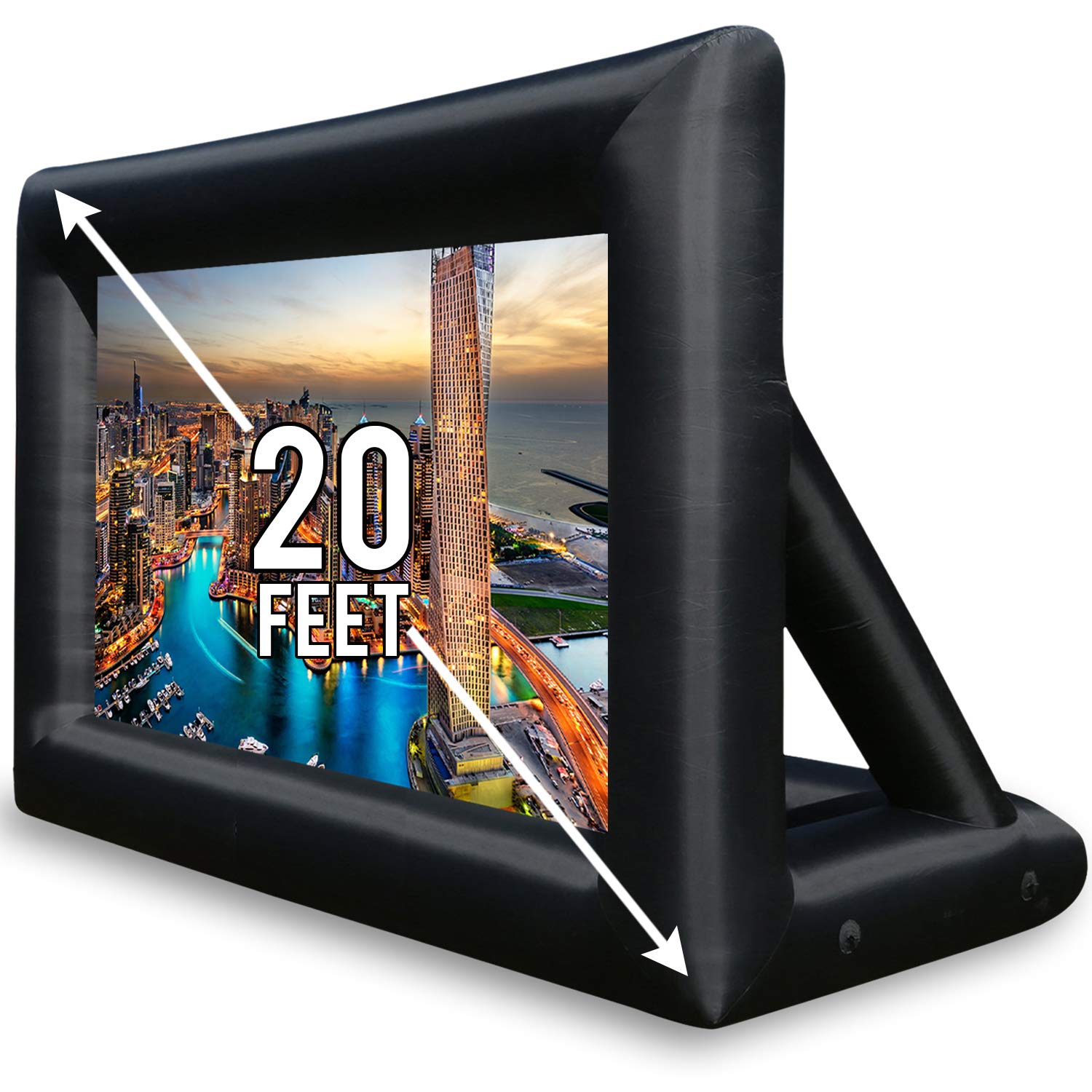 large outdoor projector screen