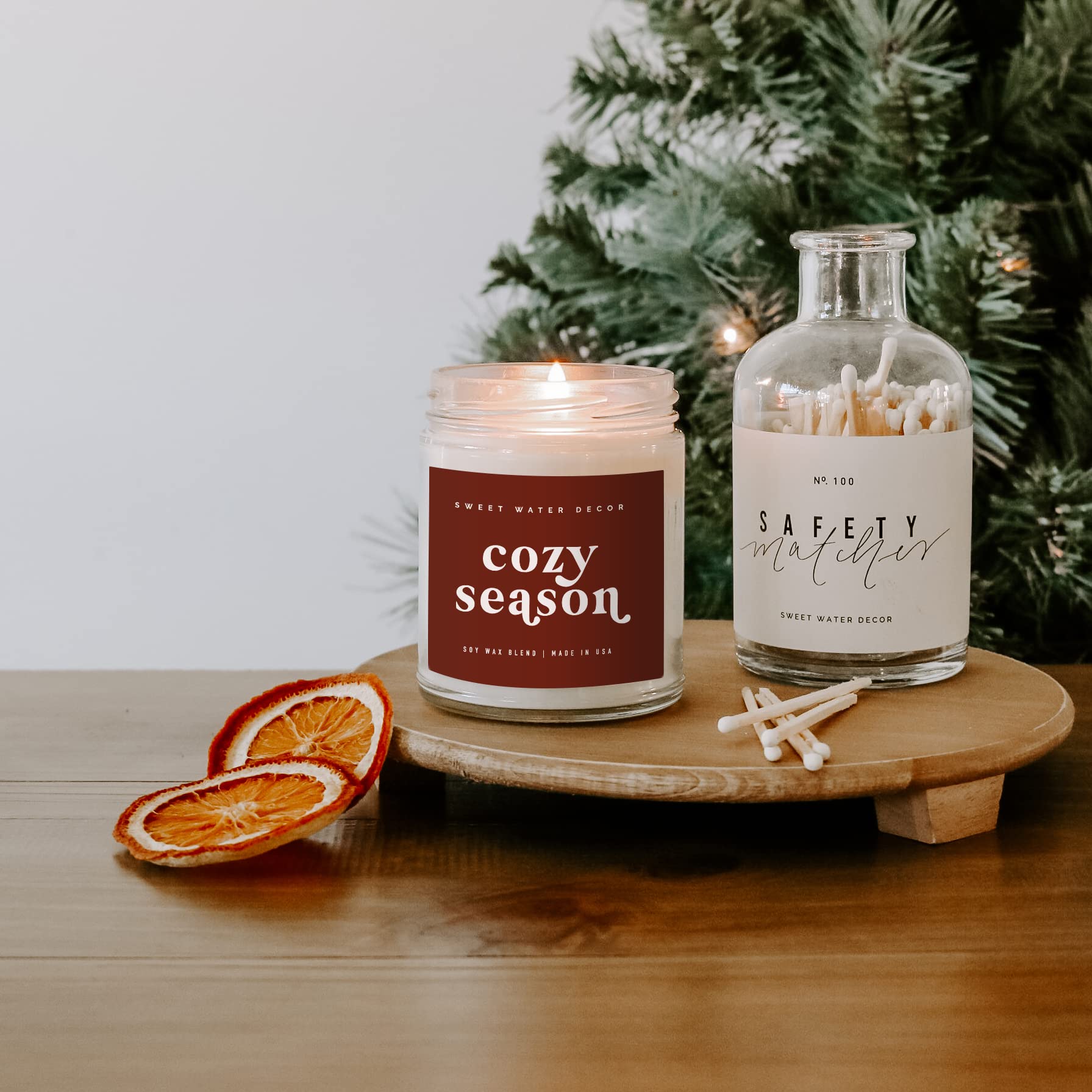 Cozy season candle for fall and winter