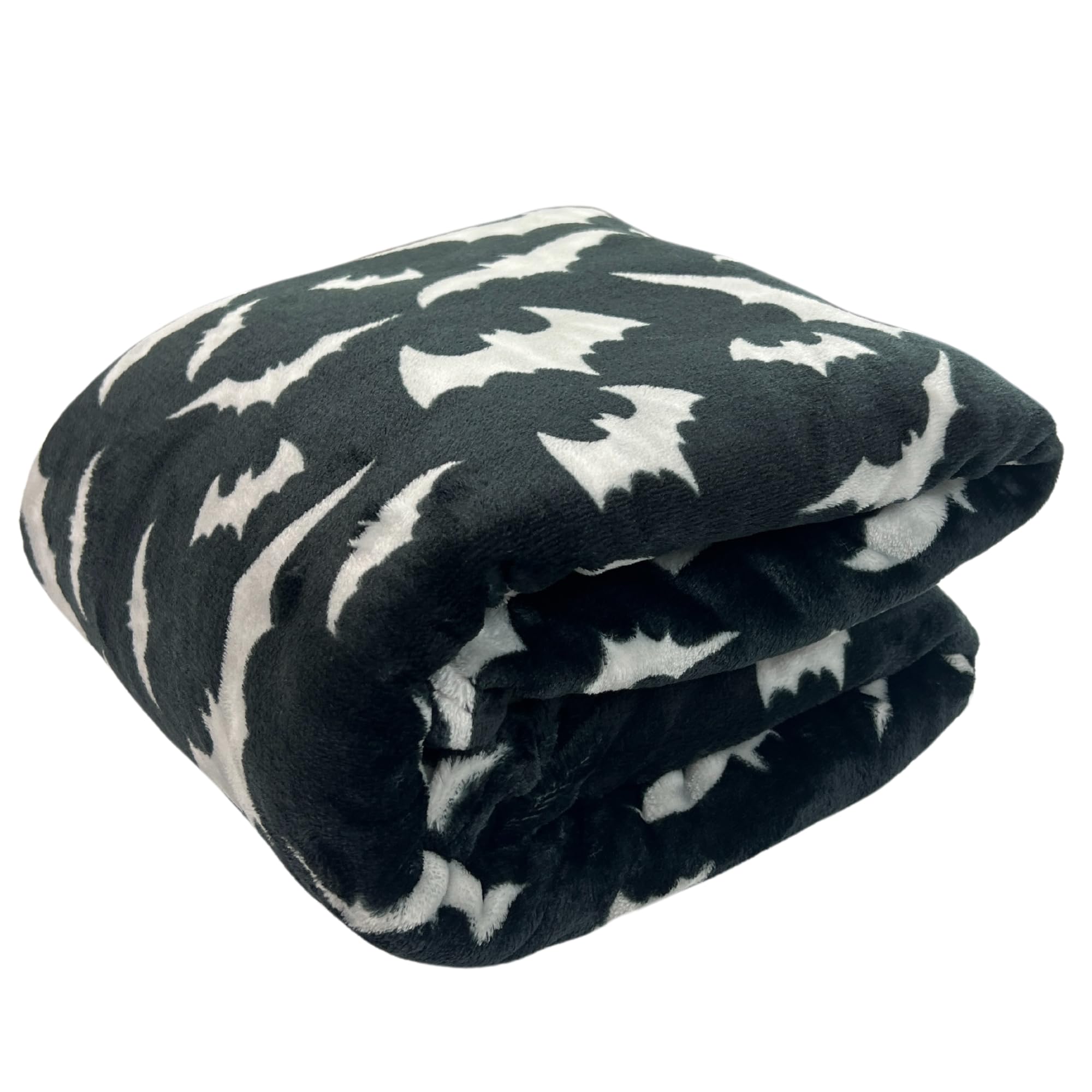 Bat Design Spooky Halloween Throw Blanket 50" x 70"