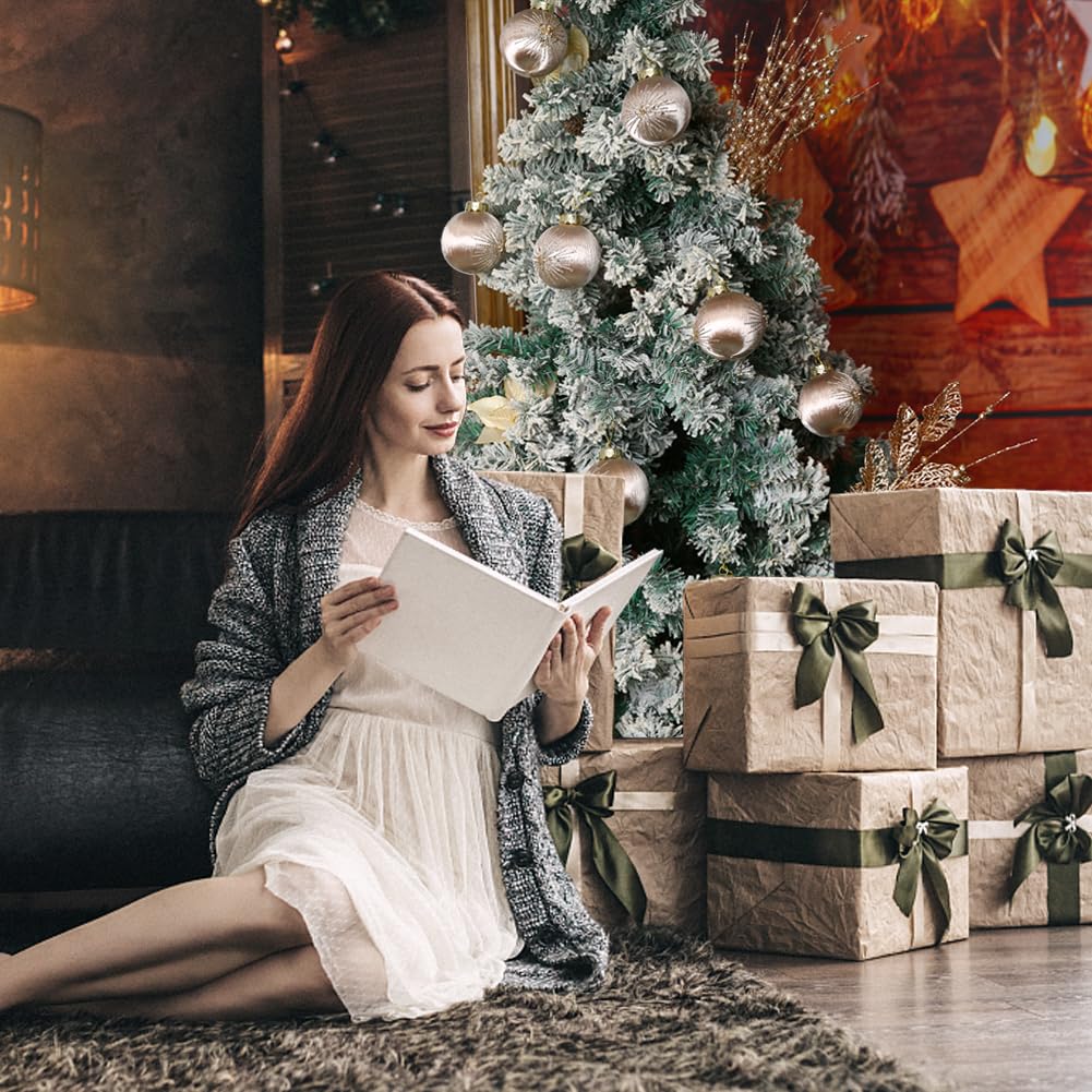 shatterproof Christmas tree ornaments satin 3.15 inch