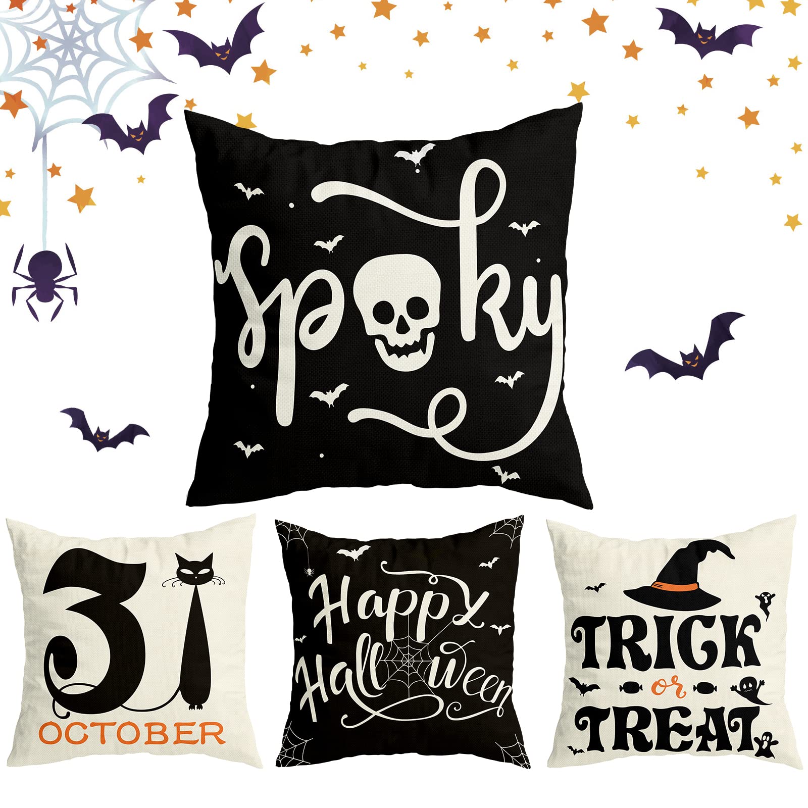 Indoor Halloween decor - Halloween pillow cover set