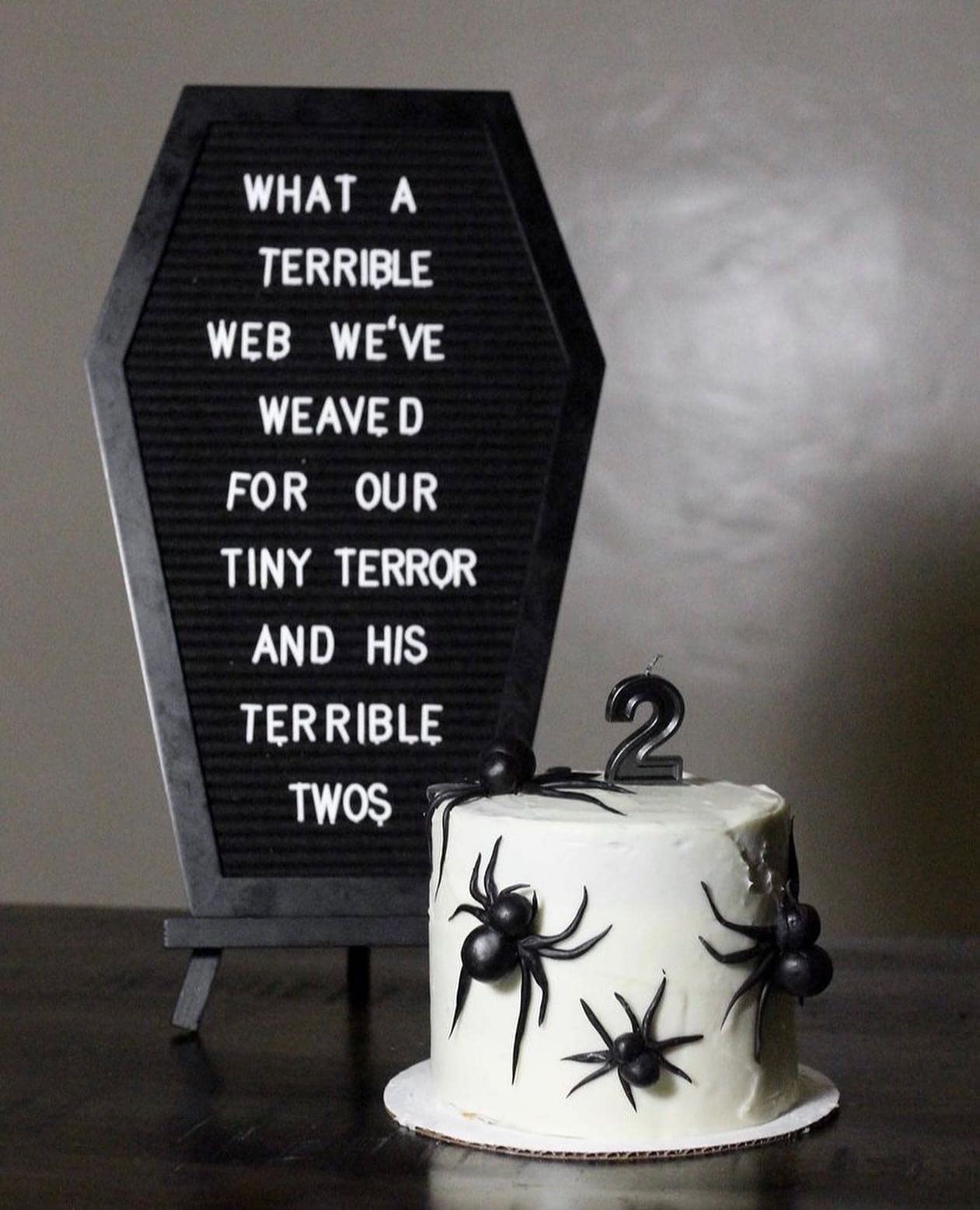 Black Coffin Letter Board - Halloween, Party and Event Decoration