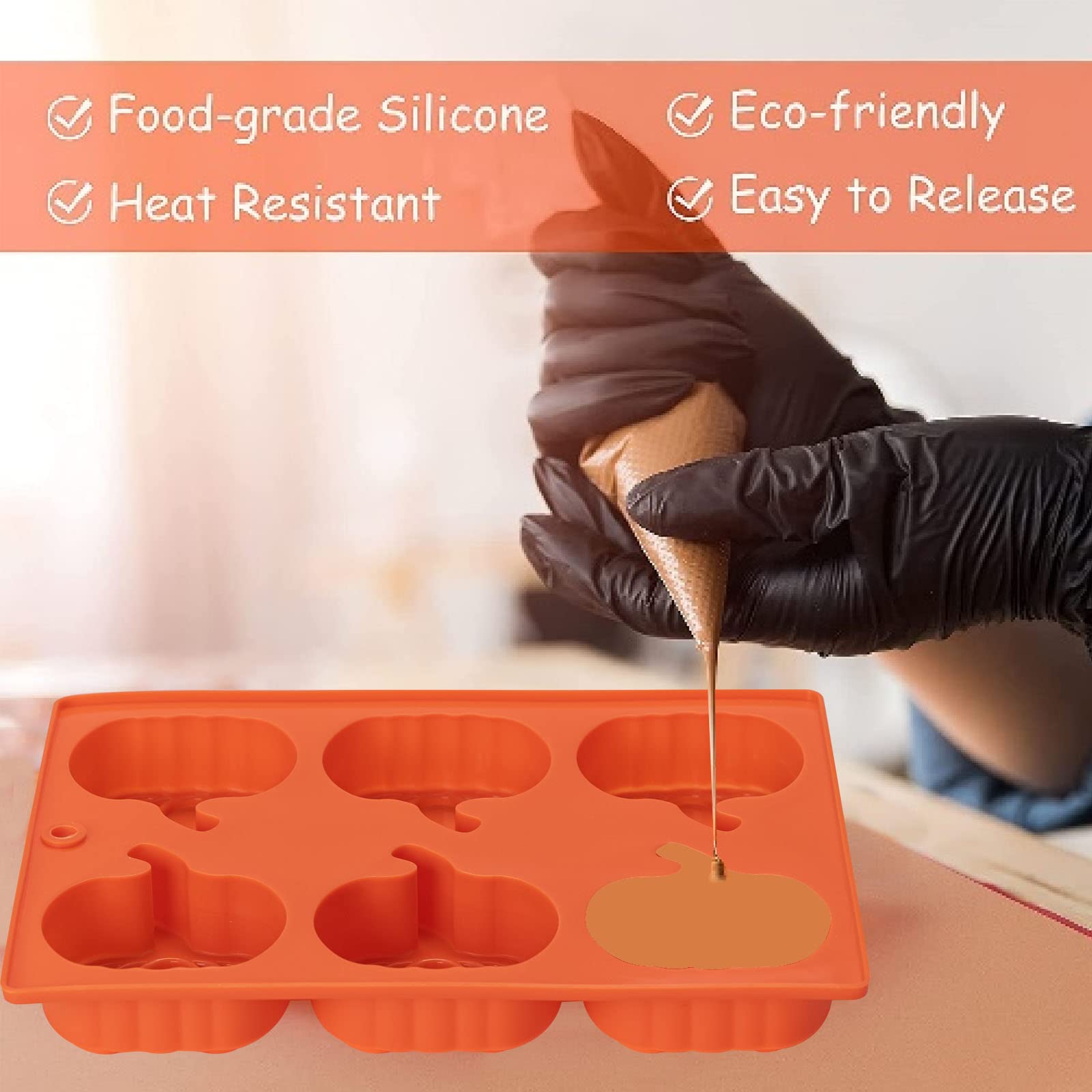 fall orange pumpkin cake mold