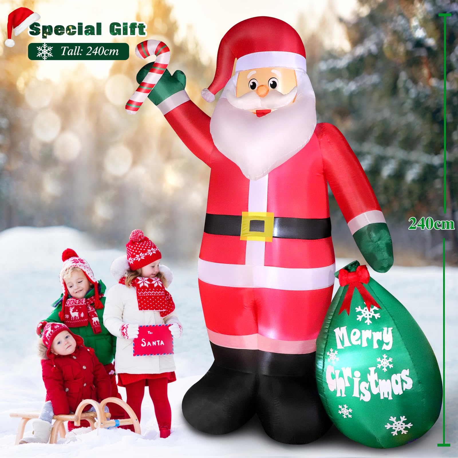 Tall Santa inflatable