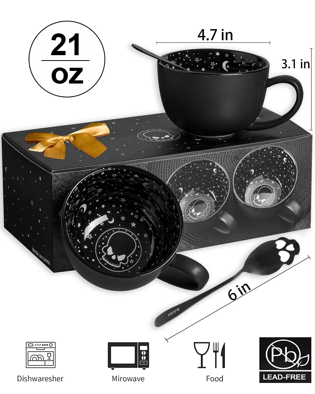 21 ounce Halloween coffee mug