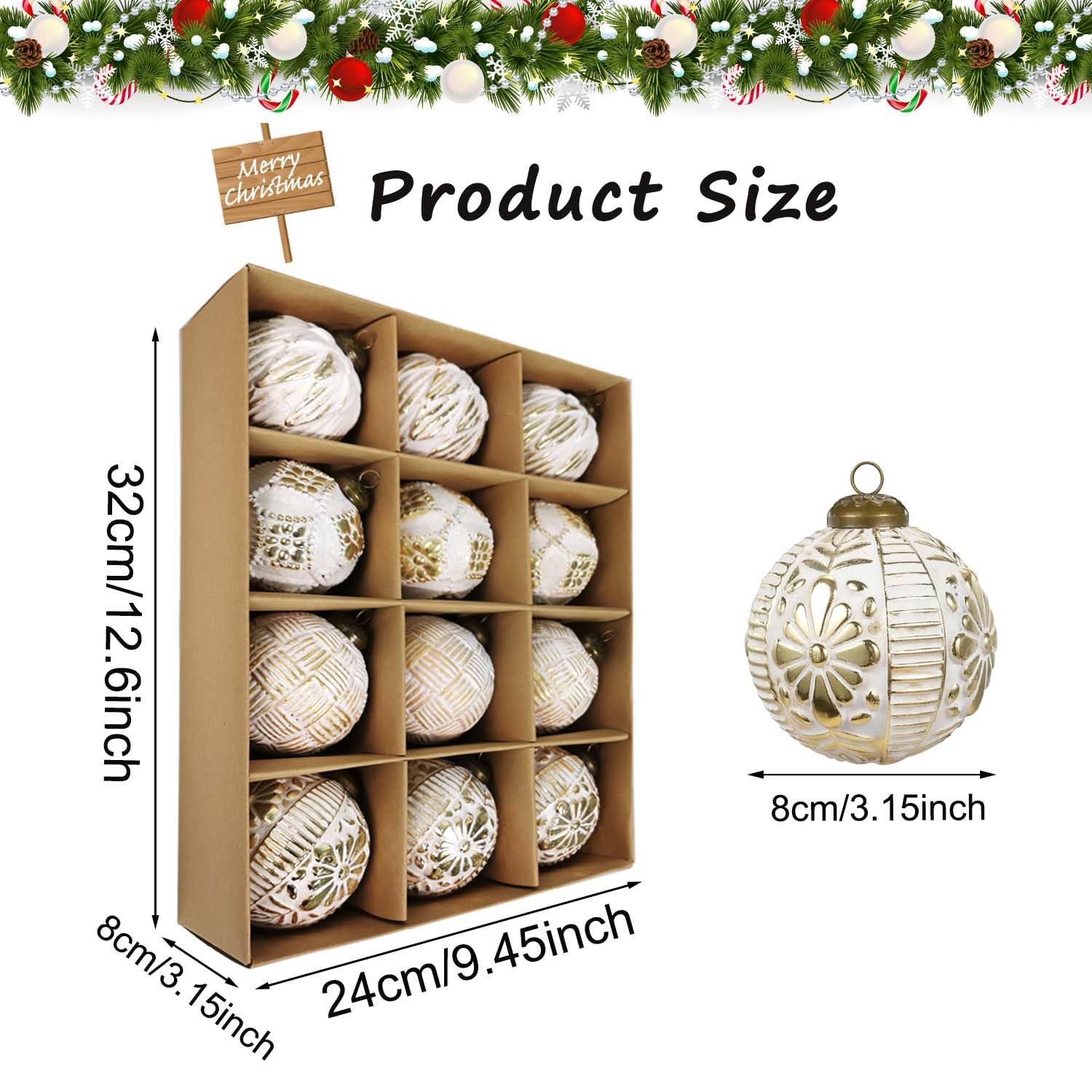 ornament product size